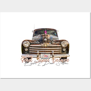 1948 Ford Super Deluxe Eight 2 Door Sedan Posters and Art